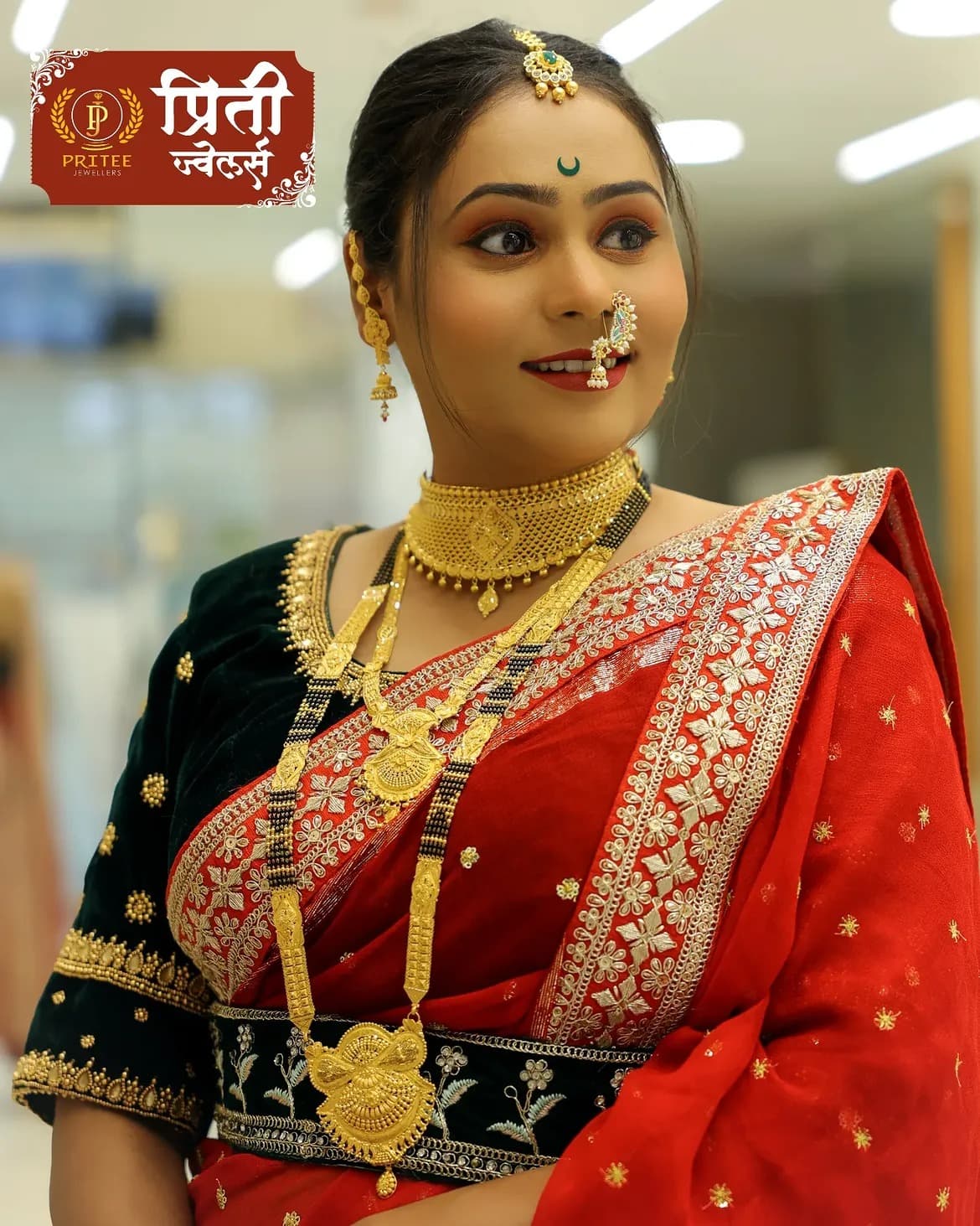Pritee Jewellers model lookbook photograph 15