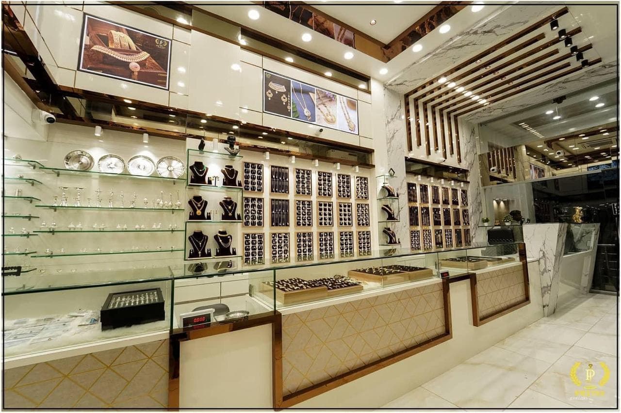 Inside the Pritee Jewellers boutique in Satara
